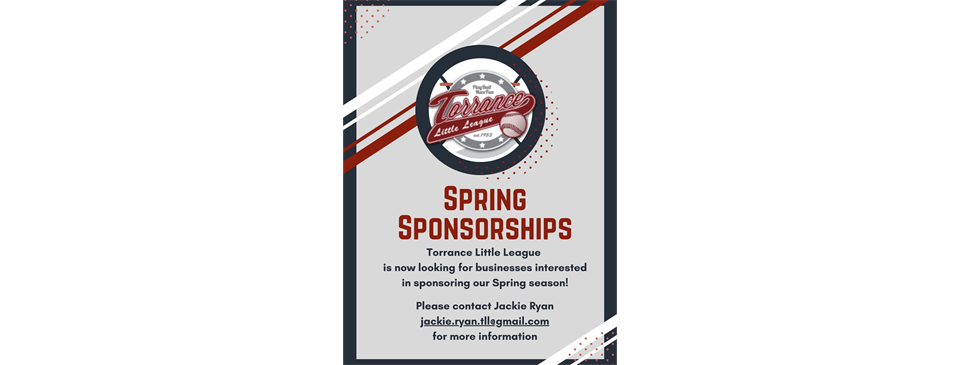 Spring Season Sponsorships Needed!
